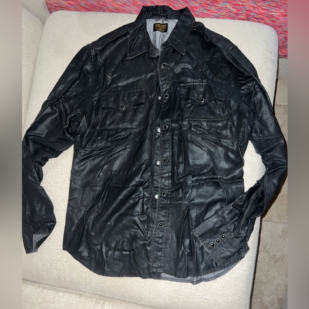 Long sleeve tencel button down shirt